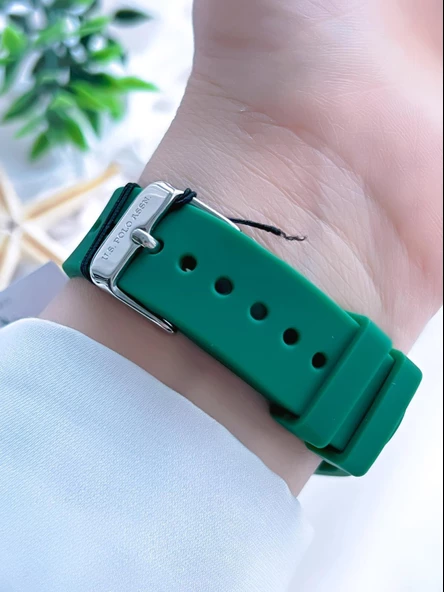 U.S.POLO ASSN Silikon Kordon 3 Atm Suya Dayanıklı Spor Kadın Kol Saati U.SPA.2101.B2 - Resim 3