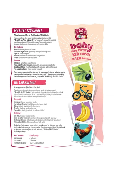 Art Kids Baby İlk Eğitici Kartlarım - 6