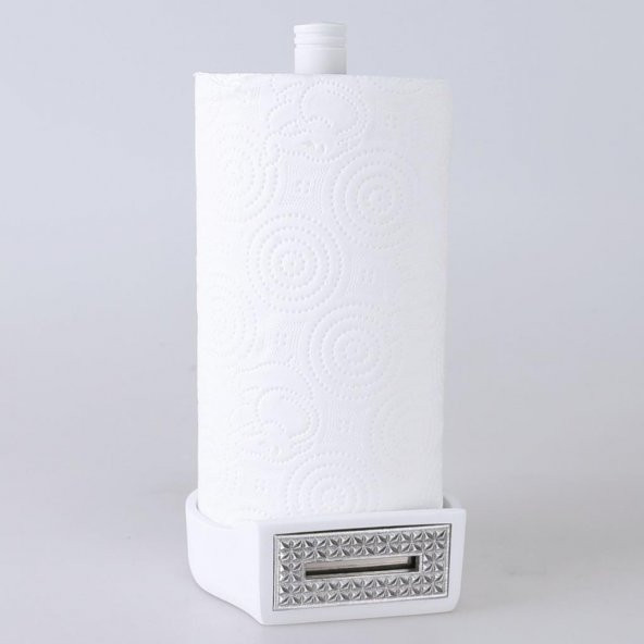 Selim Dekor Portofino Kağıt Havluluk Beyaz Gümüş