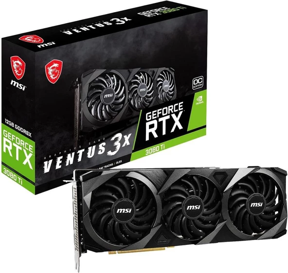 MSI RTX 3080 TI Ventus 3X 12G OC 384 Bit GDDR6X 12 GB Ekran Kartı - Teşhir