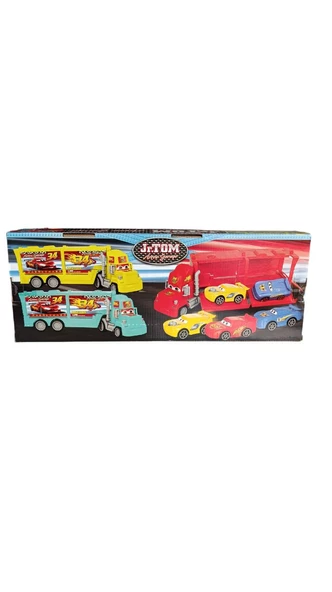 CNL-6117 JR. TOM FRICTION CAR 3 ARAÇLI TAŞIYICI TIR 35 cm - 2