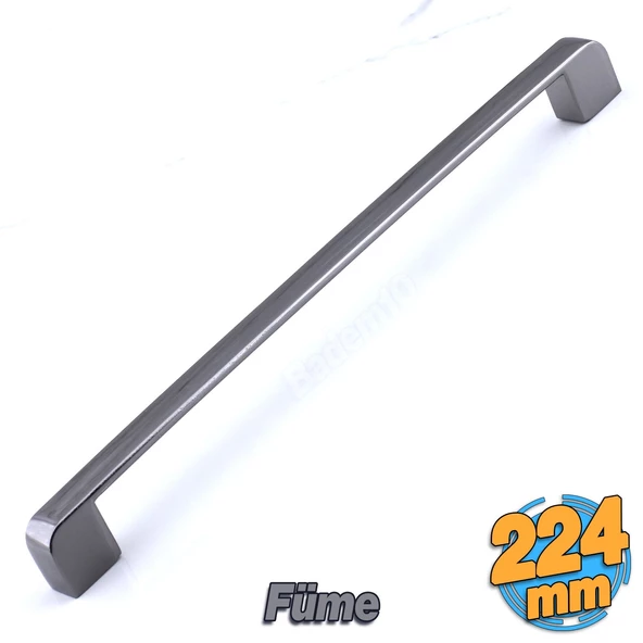 Gölcük 224 mm- ( 22.4 cm ) Füme Mobilya Mutfak Dolap Çekmece Dolabı Kapak Metal Kulpu Kulbu Kulpları