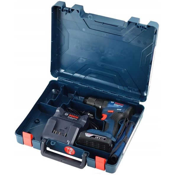 Bosch Professional GSB 185-LI Tek Akülü 2.0 Ah Kömürsüz Motor Darbeli Vidalama + 23 Parça Aksesuar Seti - 06019K3102 - 5