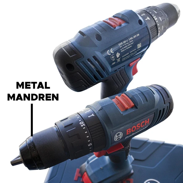 Bosch Professional GSB 183 Tek Akülü 2 Ah Darbeli Matkap Şarjlı  - 06019K9101 - 4