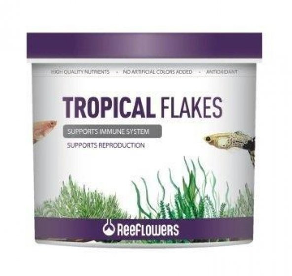 ReeFlowers Tropical Flakes Balık Yemi 250Ml - 45Gr