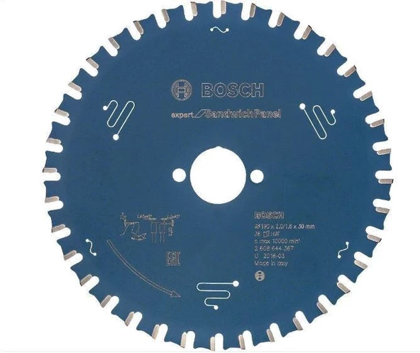 Bosch EXSP Daire Testere Bıçağı Sandviç Panel 190*30 36 D E - 2608644367