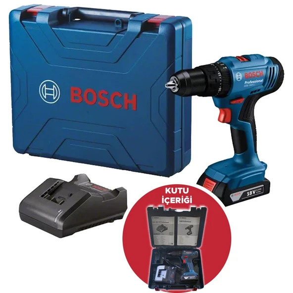 Bosch GSB 183-Li Tek Akülü 2 Ah Darbeli Vidalama Makinesi - 2