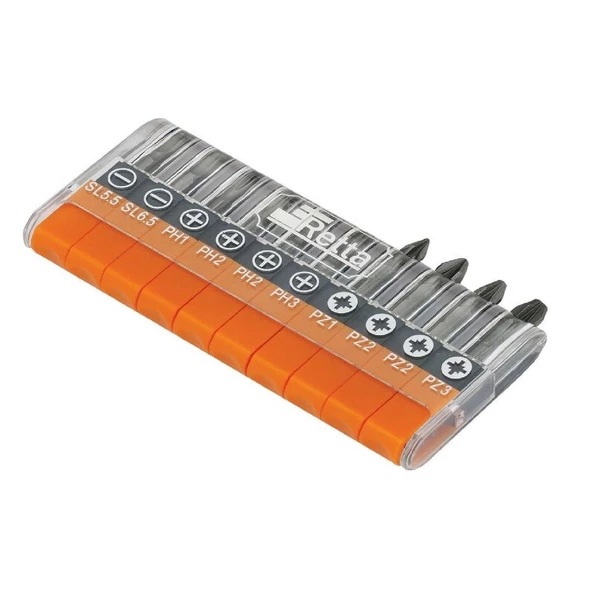 Retta 1/4" 10 Parça Bits Uç Seti - RBS5030