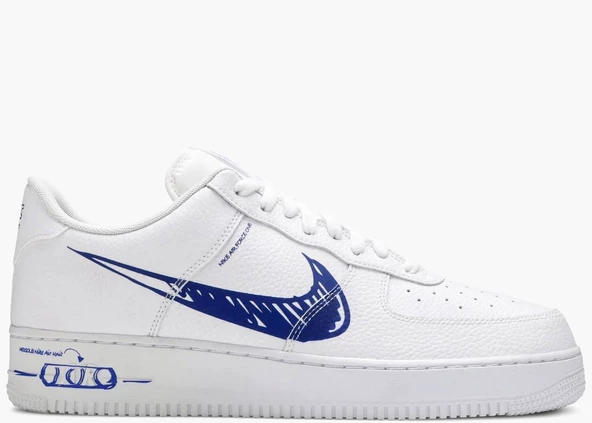 Nike Air Force 1 Low Skecth White Blue