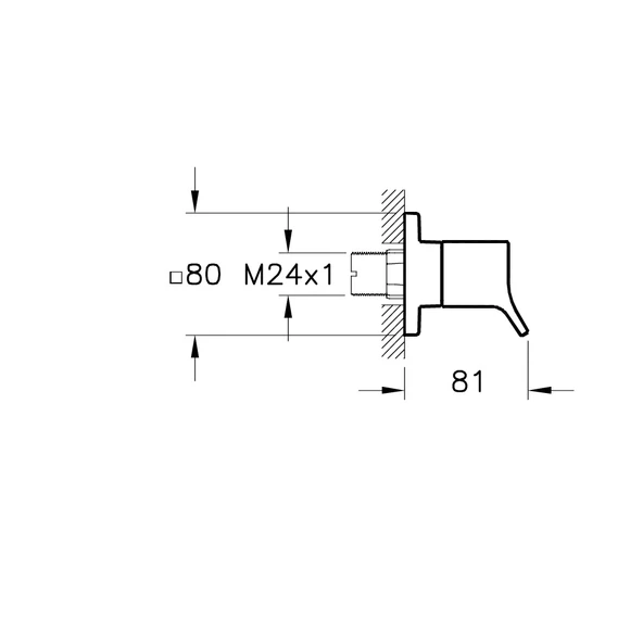 A41454 Artema Memoria Ankastre Stop Valf (Sıva Üstü Grubu) - Resim 2