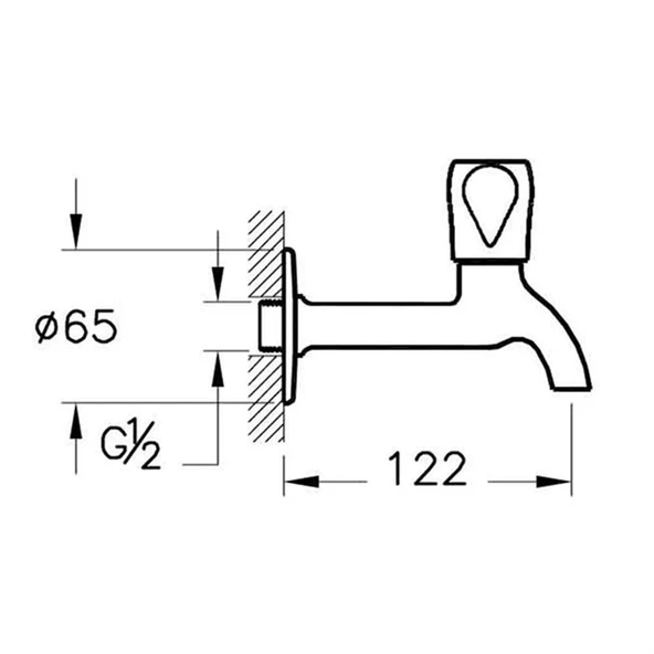 A41584 Artema Musluk (Uzun) - 2