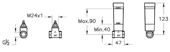 A41441 Artema Ankastre Stop Valf (Sıva Altı Grubu 180 Aç/Kapa 1/2") - 2