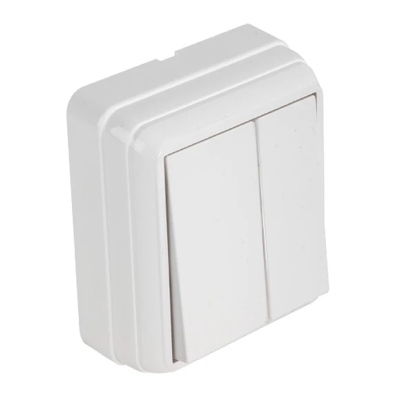 Mutlusan Bron Sıva Üstü Komütatör Beyaz - 2160 302 02 01 - 6273