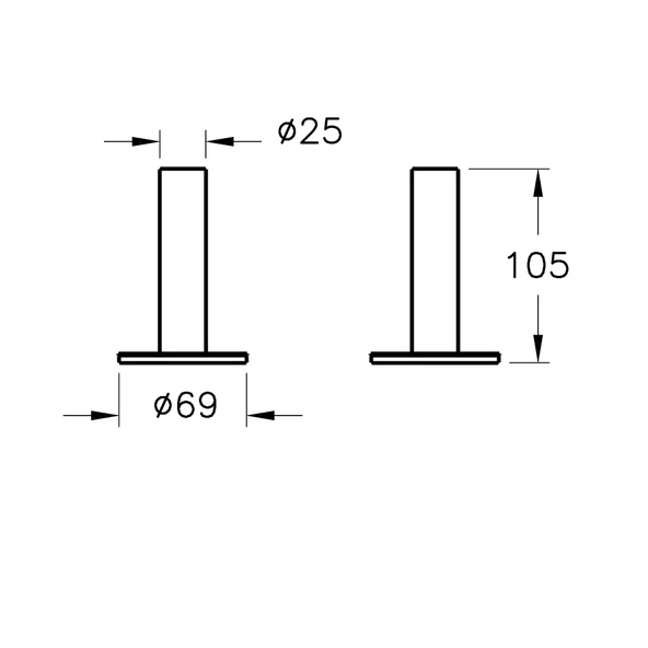 A44896 Vitra Origin Diş Fırçalığı (Tekli-Yerden) - 2