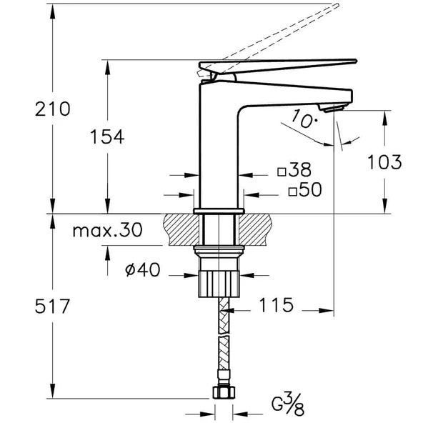 A42608 Artema Brava Lavabo Bataryası - 2