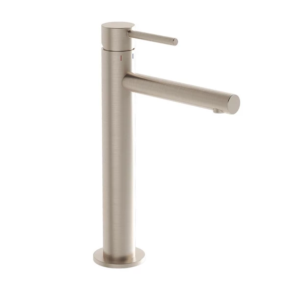 A4255734 VitrA Origin Yüksek Tip Lavabo Bataryası, Fırçalı Nikel