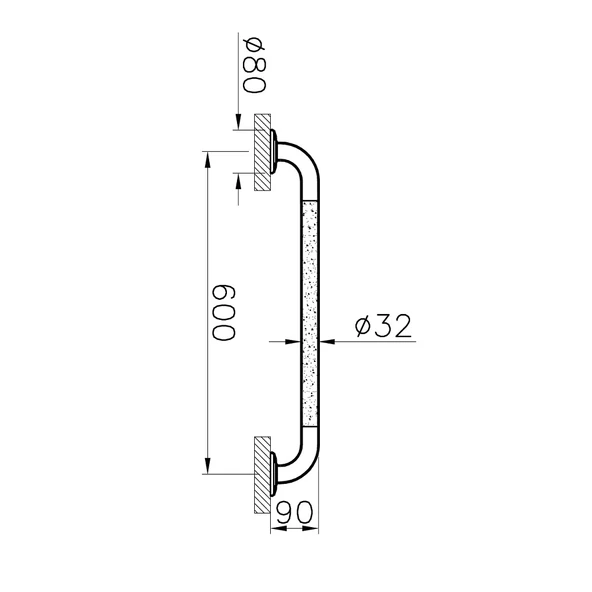 Vitra Arkitekta Tutunma Barı, 60 Cm A44449 - 2