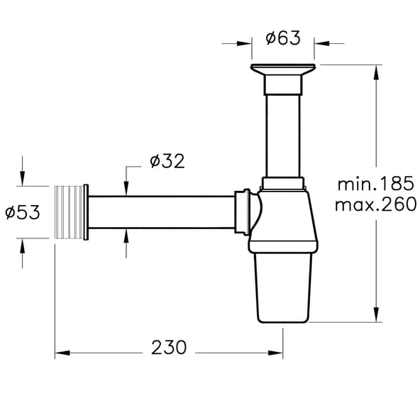 Artema Plastik Lavabo Sifonu Seti A45109 - 2