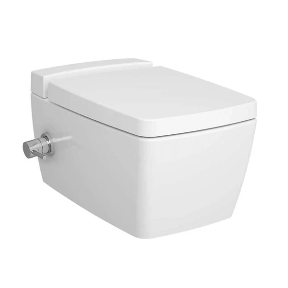 7672B003-7211 Vitra Metropole Rim-ex Kanalsız Asma Klozet, Entegre Termostatik Ara Musluklu