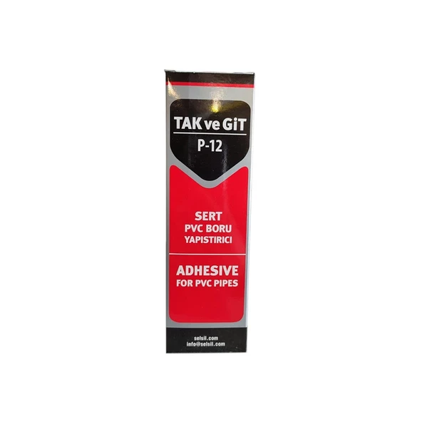 Selsil Tak ve Git P-12 Sert Pvc Boru Yapıştırıcı 125Gr - 2556