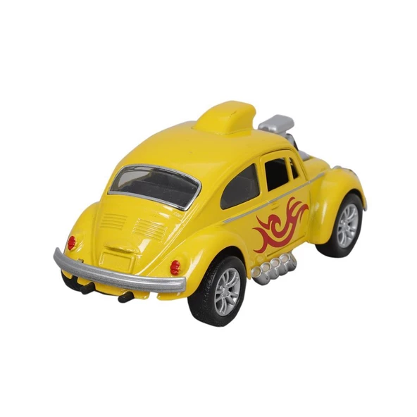 Birlik Metal Işıklı Motorlu Çekbırak Araba VW Tosbağa 1:36 - FY6757-12D - 3
