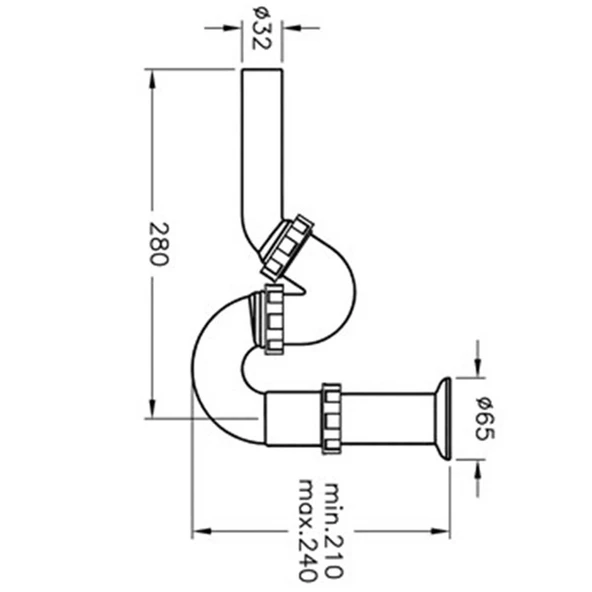A45110 Artema Plastik Lavabo Sifonu Seti - 2