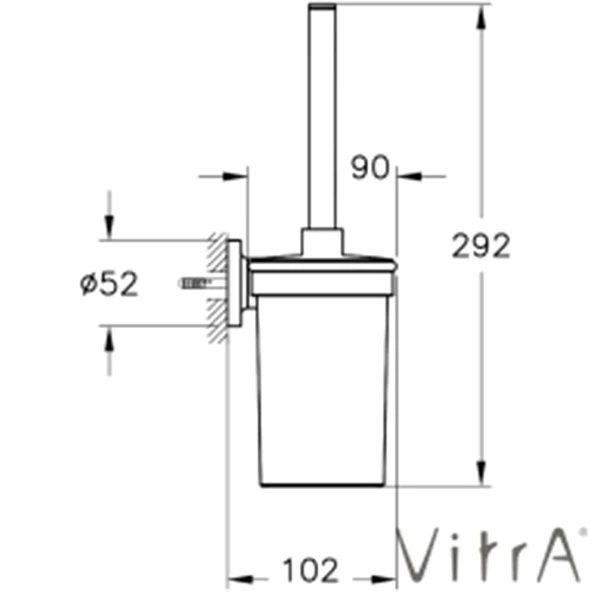 A44201 Vitra Ilia Tuvalet Fırçalığı (Duvardan) - 3
