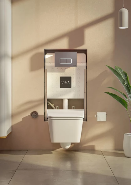 7245B403-0090 Vitra Equal Rim-Ex Kanalsız Asma Klozet, 54 cm - 3