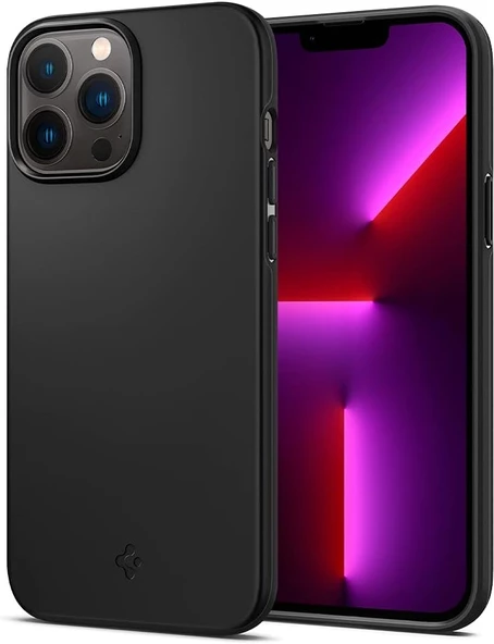 Spigen iPhone 13 Pro Max Kılıf Thin Fit Black - ACS03674