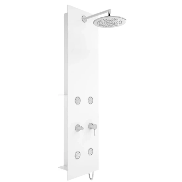 A45804 Vitra Origin Masajlı Duş Sistemi, Beyaz Cam