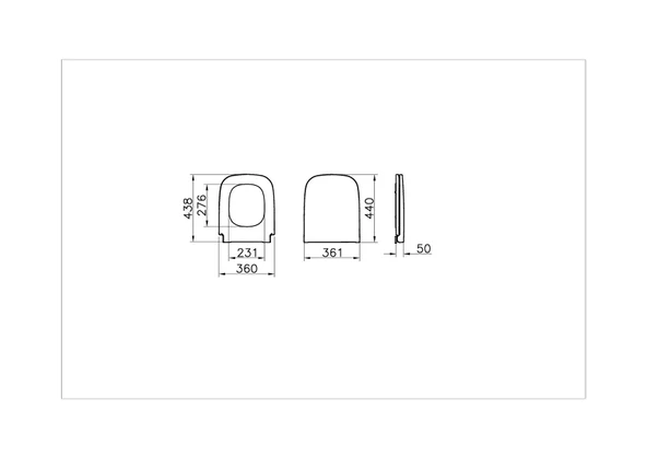 Vitra S20 Klozet Kapağı, Yavaş Kapanır 177-003-009 - 3