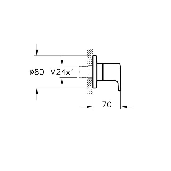 Artema Root Round Ankastre Stop Valf (Sıva Üstü Grubu) Fırçalı Nikel A4273034 - 2