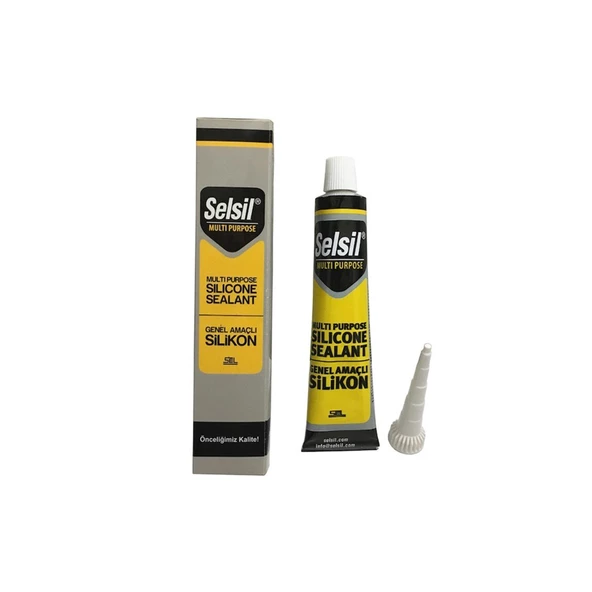 Selsil Genel Amaçlı Şeffaf Tüp Silikon 50 Ml