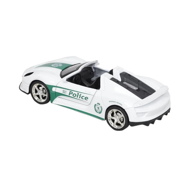 BİRLİK METAL ÇEKBIRAK IŞIKLI SPOR POLİS ARABALARI FY5038P-12D - 9