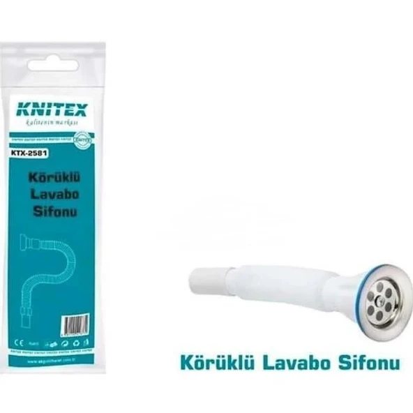 Knıtex 2581 Körüklü Sifon Kısa - 054001