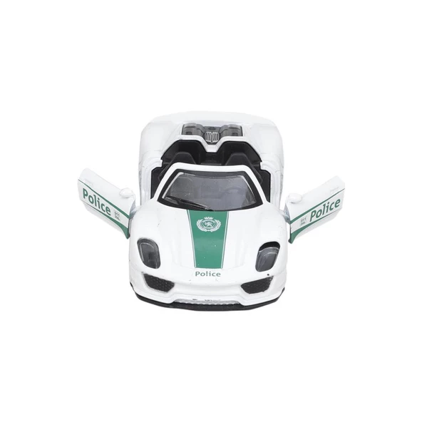 BİRLİK METAL ÇEKBIRAK IŞIKLI SPOR POLİS ARABALARI FY5038P-12D - 7