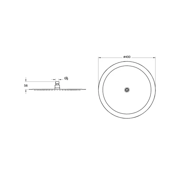 A4564623 Artema Lite LC Duş Başlığı, Altın, 40 Cm - 2
