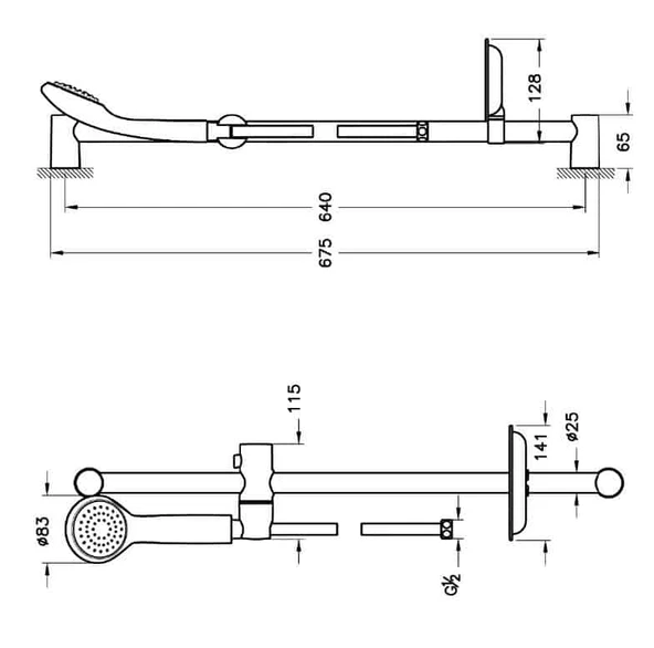 A45676 Artema Solo C Sürgülü El Duşu Takımı - Resim 2