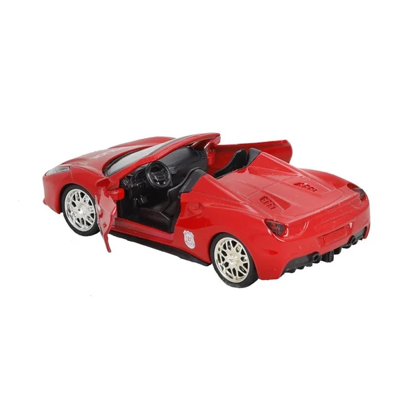 BİRLİK METAL ÇEKBIRAK IŞIKLI SPOR POLİS ARABALARI FY5038P-12D - 11