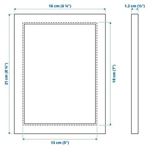 IKEA Fıskbo 13x18 Cm Fotoğraf Resim Çerçeve Beyaz - Dekoratif - 4