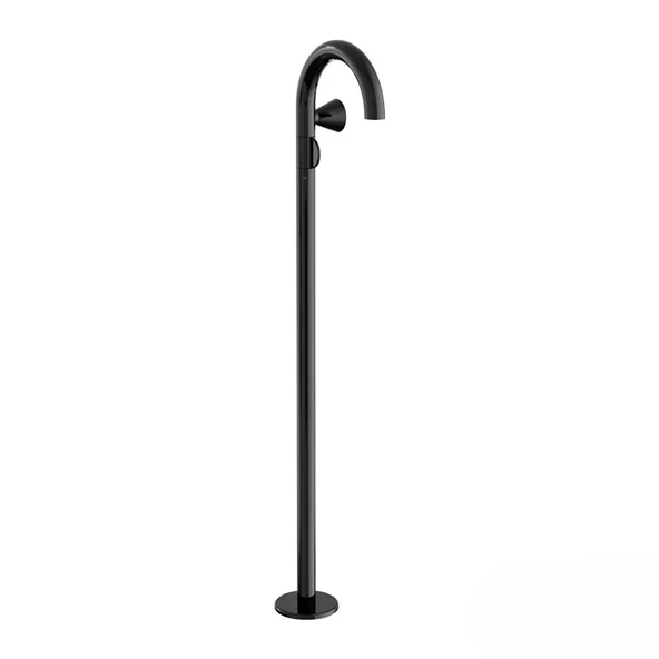 A4277539 VitrA Liquid Sağ El Yerden Lavabo Bataryası, Parlak Siyah
