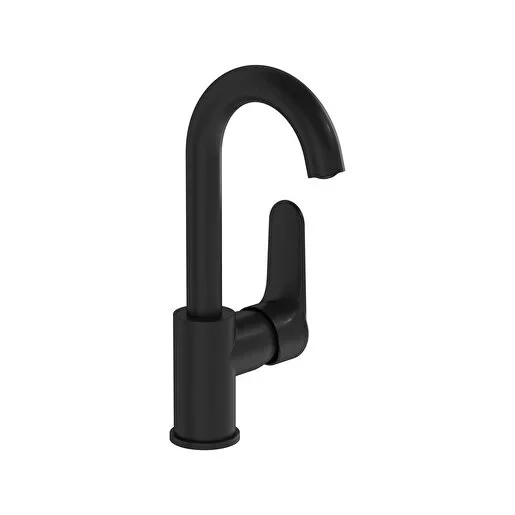 A4275436 Artema Root Round Döner Borulu Lavabo Bataryası, Mat Siyah