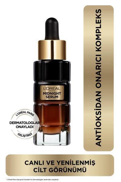 L'Oréal Paris Midnight Serum Cilt Yenileme & Cilt Görünümü Canlandırma Etkili- 30 ML