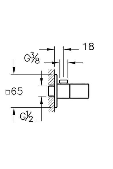 Artema Root Square Ankastre El Duşu Çıkışı Mat Siyah A4523336 - 2