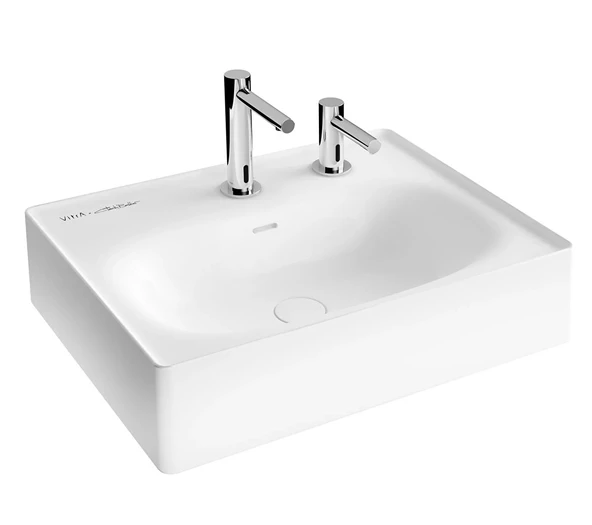 7241B403-1514 Vitra Equal Lavabo, 60 cm, (Entegre Temassız Sıvı Sabunluk Deliklidir)