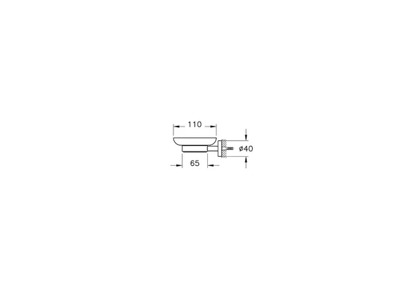 A44105 Vitra Base 200 Katı Sabunluk - 3