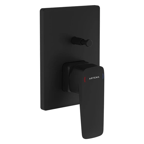 Artema Root Square Ankastre Banyo Bataryası Mat Siyah (Sıva Üstü Grubu) A4275236