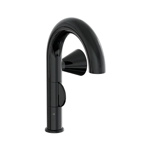 A4274939 VitrA Liquid Sağ El Lavabo Bataryası, Parlak Siyah