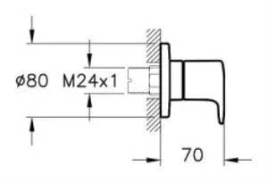 Artema Root Round Ankastre Stop Valf (Sıva Üstü Grubu) Mat Siyah A4273036 - 2
