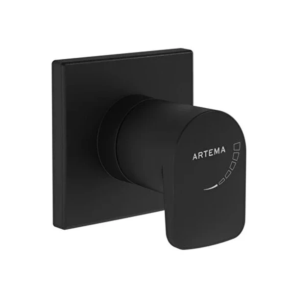 Artema Root Square Ankastre Stop Valf (Sıva Üstü Grubu) Mat Siyah A4272936